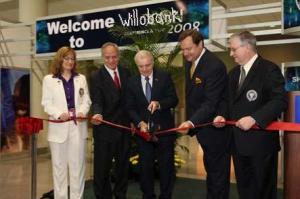 Trevor Legislation opening Willowbank in June 2004